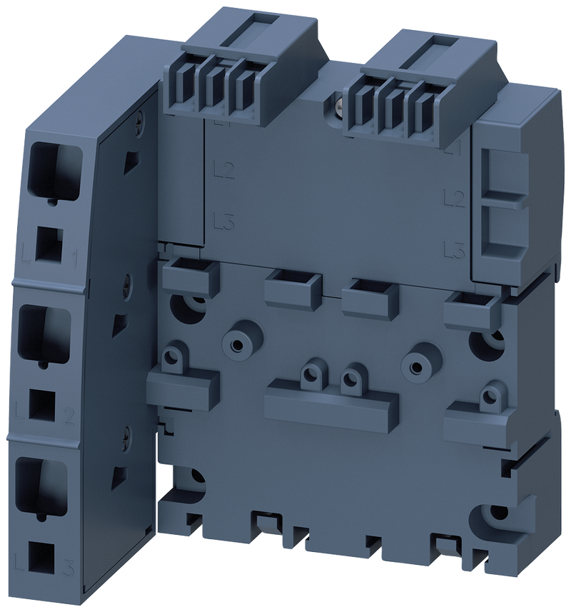 Siemens 3RV2917-1A 3-phase busbar with infeed left for 2 circuit breakers Size S00 and S0