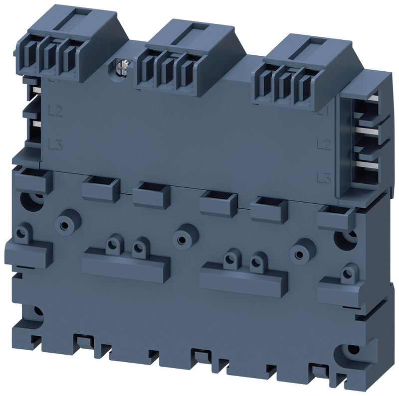 Siemens 3RV2917-4B 3-phase busbar including extension connector for 3 circuit breakers Size S00 and S0