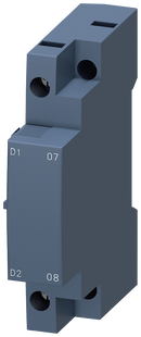 SIEMENS 3RV2922-1CB0 Undervoltage release, 24 V AC, 50 Hz/60 Hz, with leading auxiliary contact 2 NO