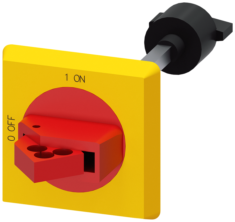 SIEMENS 3RV2926-0C Door-coupling rotary operating mechanism IP64 EMERGENCY OFF, S00-S3, 130 mm shaft