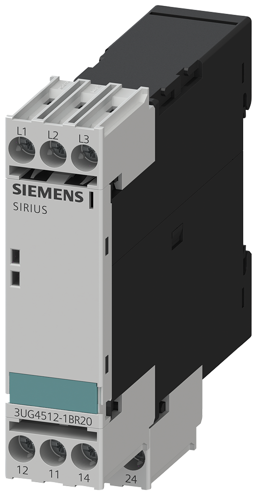 SIEMENS 3UG4512-1BR20 Monitoring relay, analog, phase failure and sequence 3x 160-690 V AC 50 to