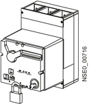 SIEMENS 3VL96003MQ00 Accessory for VL630, VL800, motor operator with stored energy mechanism 220...250 V AC/DC