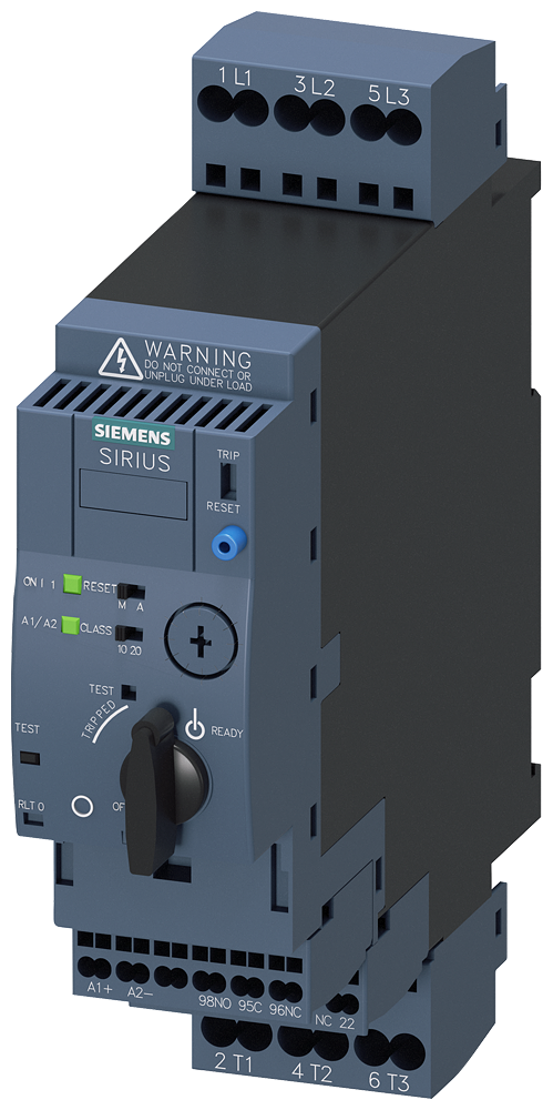 SIEMENS 3RA6120-2CB32 SIRIUS compact load feeder direct on-line starter 690 V, 24 V AC/DC, 50-60 Hz, 1-4 A