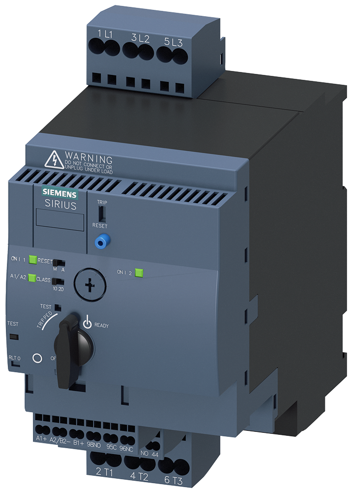 SIEMENS 3RA6250-2DB32 SIRIUS compact load feeder reversing starter 690 V, 24 V AC/DC, 50-60 Hz, 3-12 A