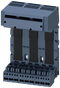 SIEMENS 3RA6823-0AC Triple extension block, connection main circuit: spring-loaded terminal, 3