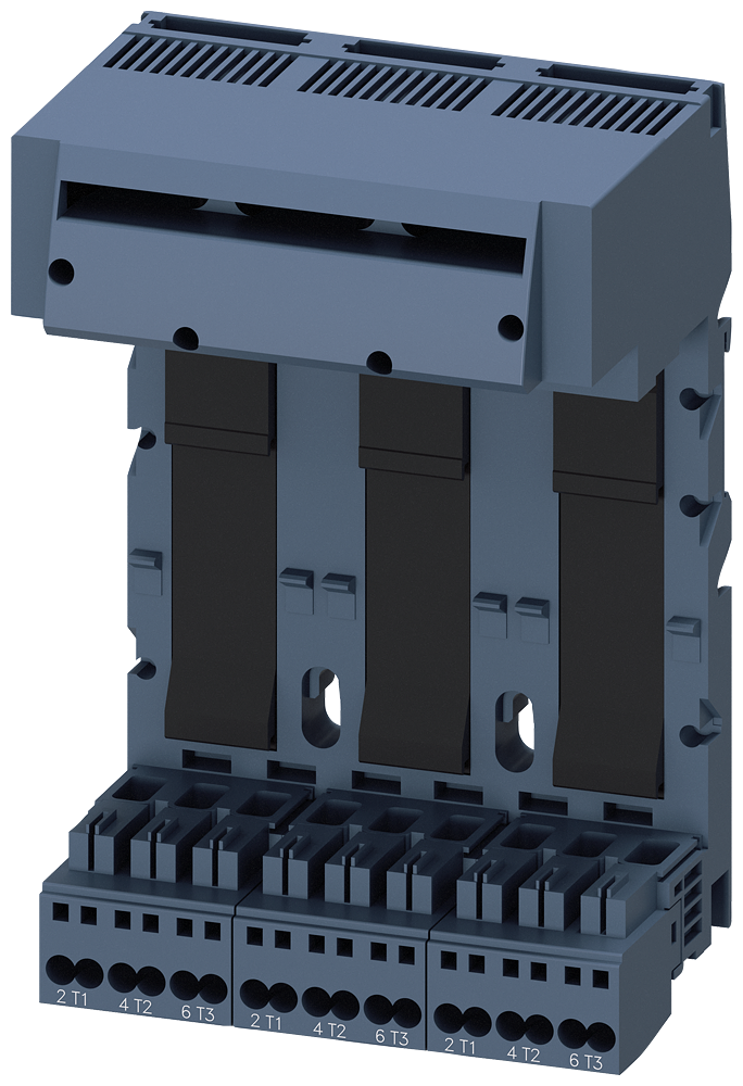 SIEMENS 3RA6823-0AC Triple extension block, connection main circuit: spring-loaded terminal, 3