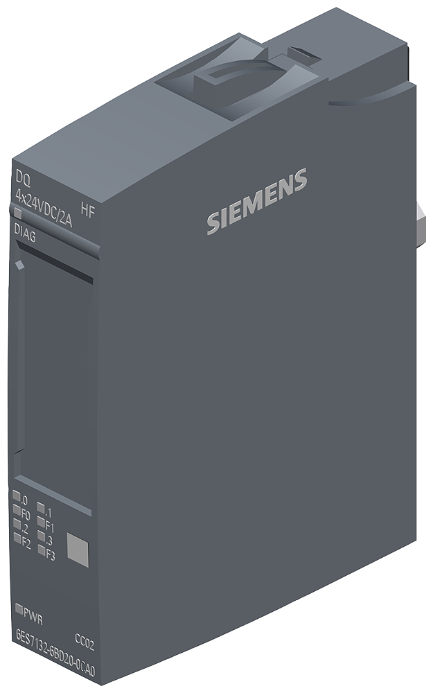 SIEMENS 6ES7132-6BD20-0CA0 SIMATIC ET 200SP DQ 4x DC 24 V/2 A HF