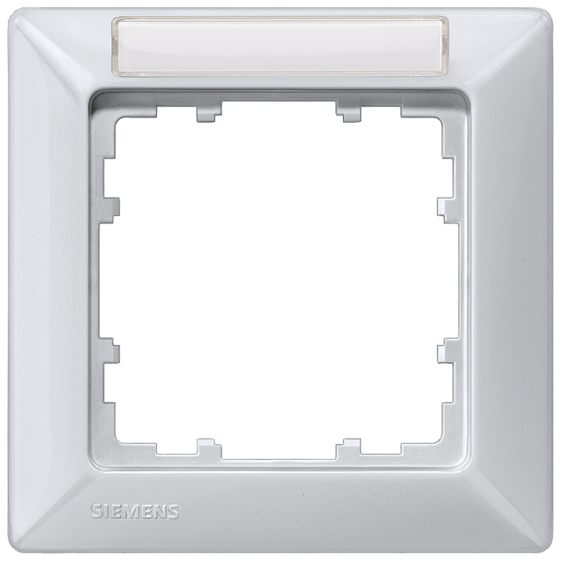 SIEMENS 5TG2551-4 DELTA line aluminum metallic frame, single with labeling field