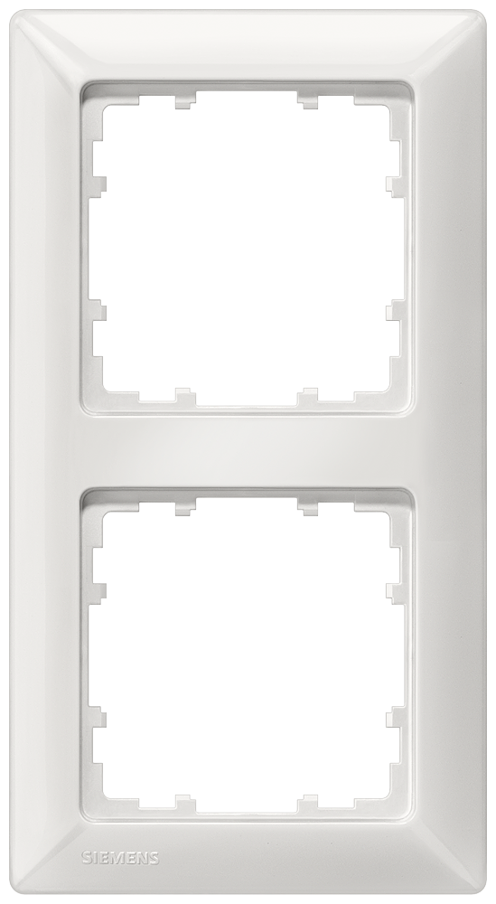 SIEMENS 5TG2552-0 DELTA line titanium white frame, double