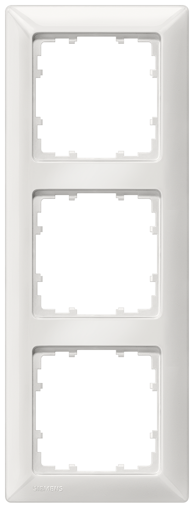 SIEMENS 5TG2553-0 DELTA line titanium white frame, triple