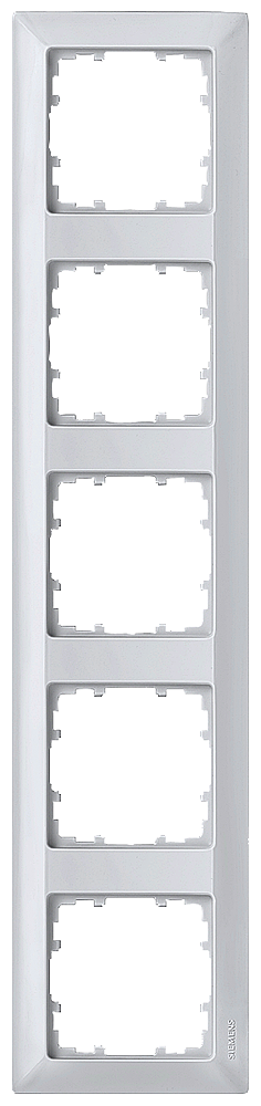 SIEMENS 5TG2555-3 DELTA line aluminum metallic frame, quintuple