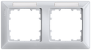 SIEMENS 5TG2552-4 DELTA line aluminum metallic frame, double with labeling field horizontal