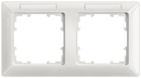 SIEMENS 5TG2552-1 DELTA line titanium white frame, double with labeling field horizontal