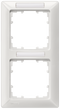 SIEMENS 5TG2552-2 DELTA line titanium white frame, double with labeling field vertical
