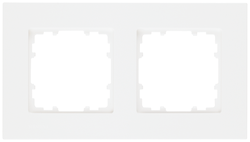 SIEMENS 5TG1112-0 DELTA miro plastic titanium white frame, double