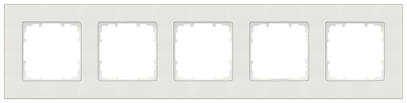 SIEMENS 5TG1115-0 DELTA miro plastic titanium white frame, quintuple