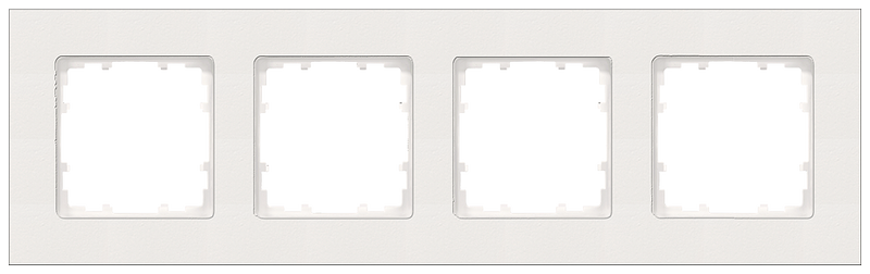SIEMENS 5TG1114-0 DELTA miro plastic titanium white frame, quadruple