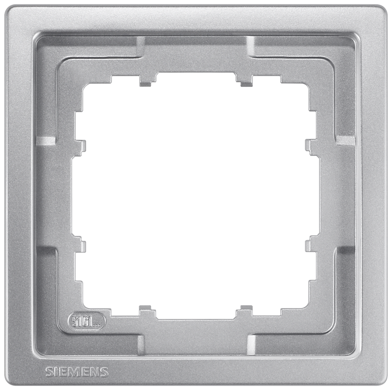 SIEMENS 5TG1321-1 DELTA style platinum metallic frame, single