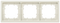 SIEMENS 5TG1323 DELTA style titanium white frame, triple