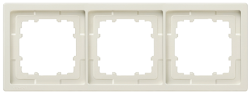 SIEMENS 5TG1323 DELTA style titanium white frame, triple