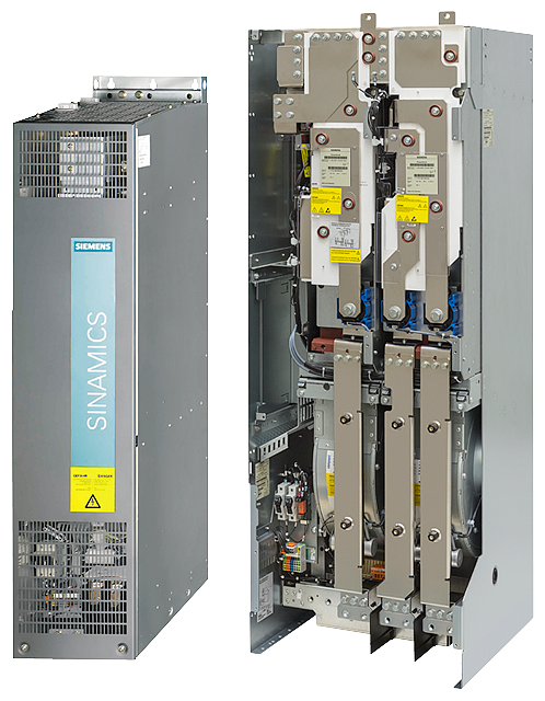 SIEMENS 6SL3310-1GF34-1AA3 SINAMICS G130 Power Module IP00 500-600V 3AC, 50/60 Hz, 410 A Type rating: 250kW 6-pulse supply without power recovery design CIM incl. Drive-CLiQ ...