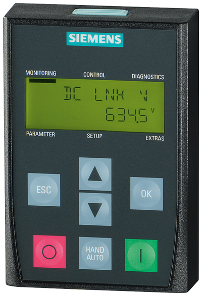 SIEMENS 6SL3255-0AA00-4CA1 SINAMICS Basic Operator Panel (BOP-2), IP55 / UL type 12