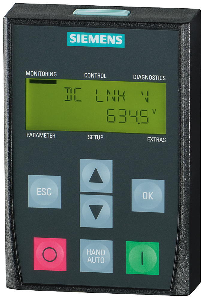 SIEMENS 6SL3255-0AA00-4CA1 SINAMICS Basic Operator Panel (BOP-2), IP55 / UL type 12