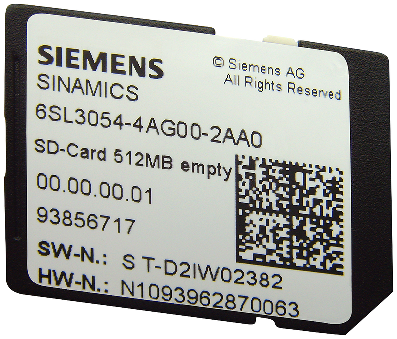 SIEMENS 6SL3054-7EH00-2BA0 SINAMCIS system software SD card 512 MB SD-Card 512 V4.7.0