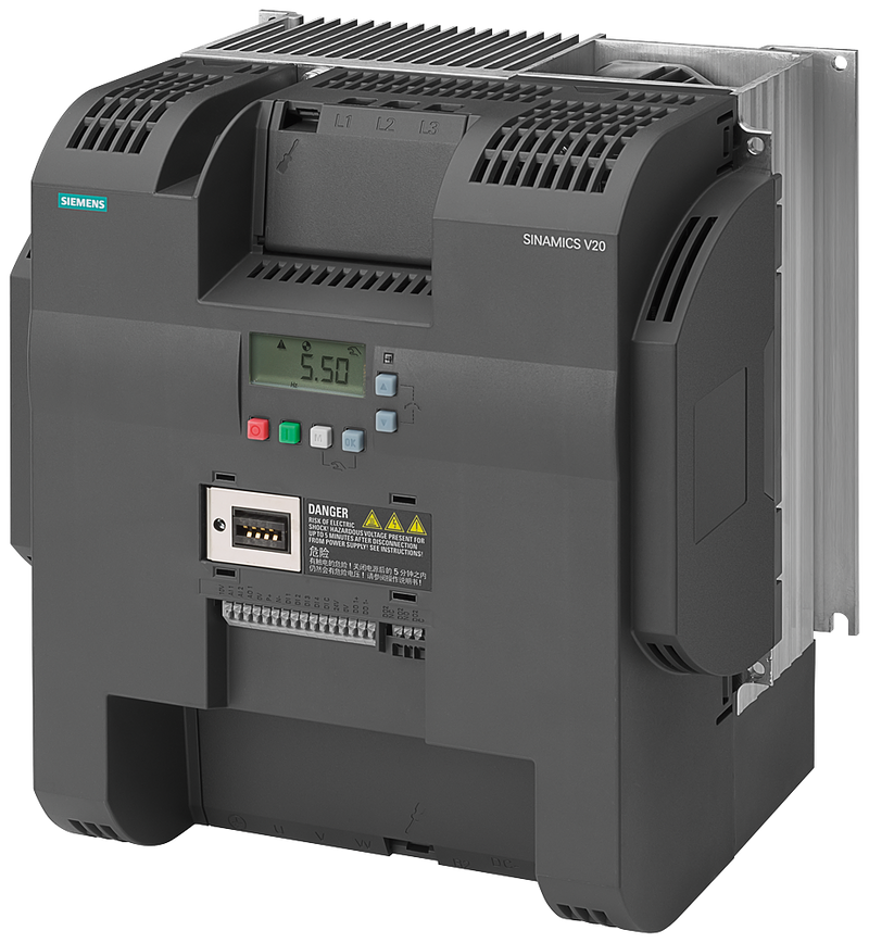 SIEMENS 6SL3210-5BE32-2UV0 SINAMICS V20, 3 AC 380-480 V, 22,00 kW, IP20 / UL open type, FSE