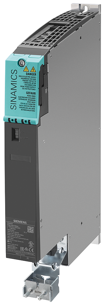 SIEMENS 6SL3120-1TE15-0AD0 SINAMICS S120 SINGLE MOTOR MODULE INPUT: DC ...