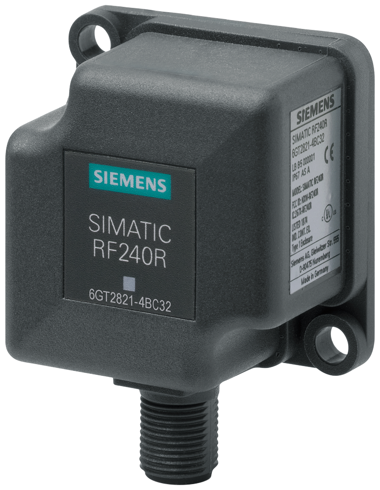 SIEMENS 6GT2821-4BC32 SIMATIC RF200 reader RF240R, IO-Link V1.1, IP67, -25 to +70 ?C
