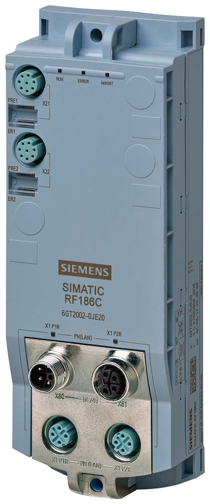 SIEMENS 6GT2002-0JE20 RFID communication module RF186C, for PROFINET, Ethernet, 2 readers connectable