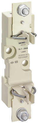 SIEMENS 3NH3220 LV HRC fuse base size 1, 1-pole 250 A 690 V (1000 V) double busbar terminal