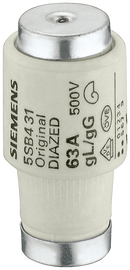 SIEMENS 5SB4211 DIAZED fuse link, size DIII In=50 A In=500 V AC/440 V DC