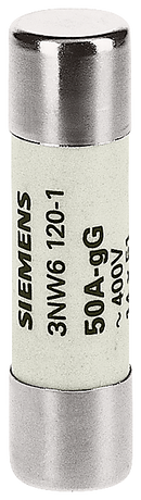 SIEMENS 3NW6110-1 SENTRON, cylindrical fuse link, 14x51 mm, 25 A, gG, Un AC: 690 V