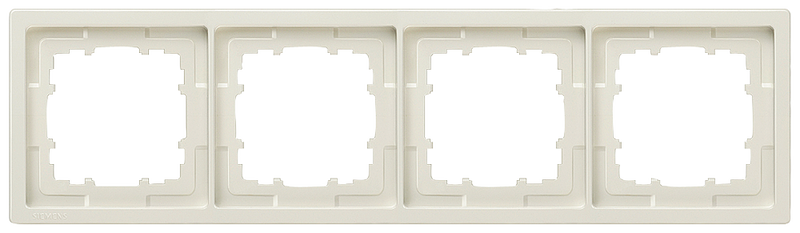 SIEMENS 5TG1324 DELTA style titanium white frame, quadruple