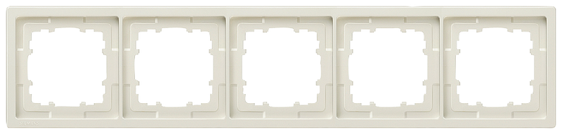 SIEMENS 5TG1325 DELTA style titanium white frame, quintuple