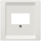 SIEMENS 5TG13421 DELTA style cover plate for TAE/loudspeaker multimedia connections, platinum metallic