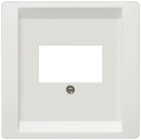 SIEMENS 5TG1342 DELTA style cover plate for TAE/loudspeaker multimedia connections, titanium white