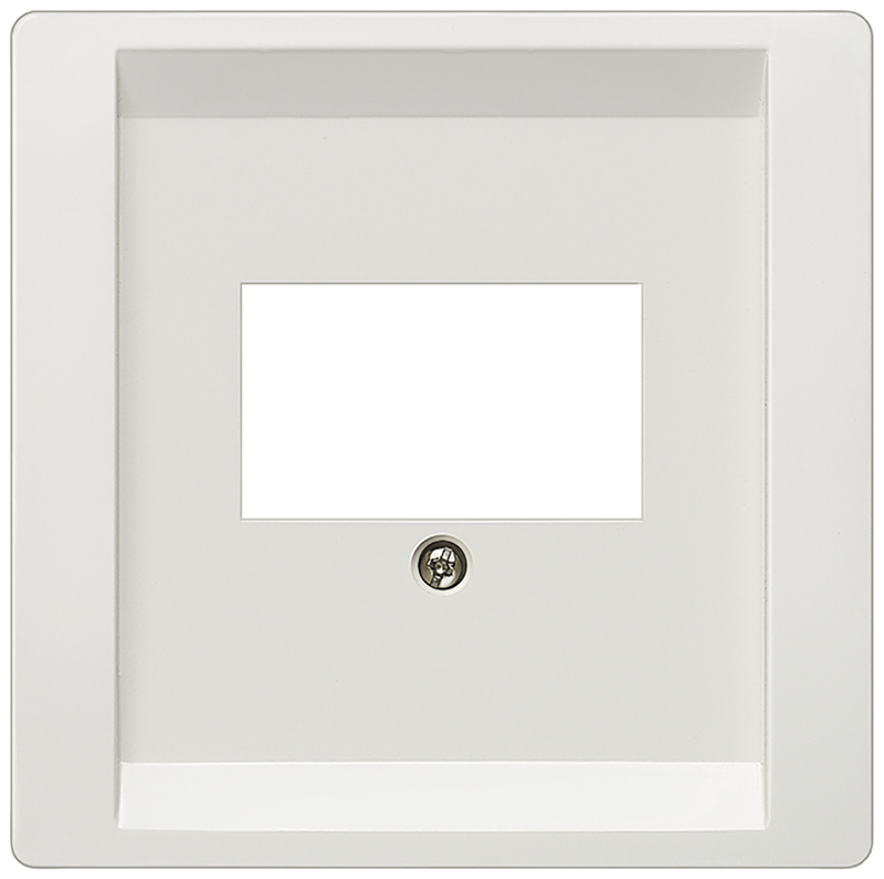 SIEMENS 5TG1342 DELTA style cover plate for TAE/loudspeaker multimedia connections, titanium white
