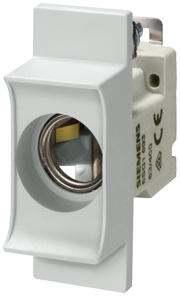 SIEMENS 5SG1653 NEOZED, fuse base, D02, 1-pole, 63 A, Un AC: 400 V, Un DC: 250 V