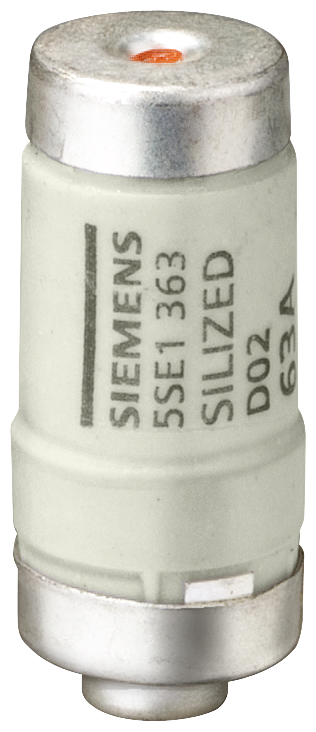 SIEMENS 5SE1335 NEOZED fuse link, D02, 35 A, gR, Un AC: 400 V, Un DC: 250 V, SILIZED
