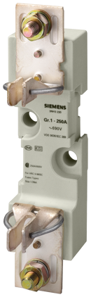 SIEMENS 3NH3230 LV HRC fuse base size 1, 1-pole 250 A 690 V (1000 V) flat terminal