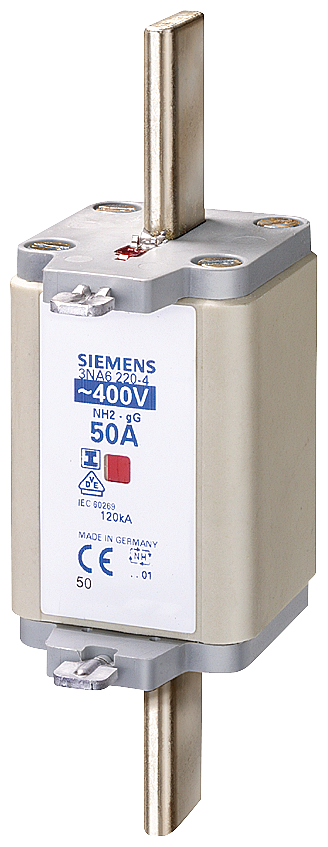 SIEMENS 3NA6244-4 LV HRC fuse link, NH2, In: 250 A, gG, Un AC: 400 V, combined indicator