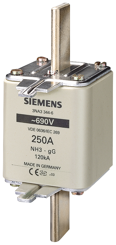 SIEMENS 3NA3362-6 LV HRC fuse link, NH3, In: 425 A, gG, Un AC: 690 V, Un DC: 440 V