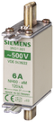 SIEMENS 3ND1814 LV HRC fuse link, NH000, In: 35 A, aM, Un AC: 500 V, front indicator