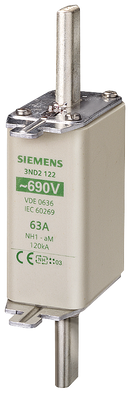 SIEMENS 3ND2144 LV HRC fuse link, NH1, In: 250 A, aM, Un AC: 690 V, front indicator