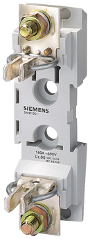 SIEMENS 3NH3051 LV HRC fuse base size 00, 1-pole 160 A 690 V (1000 V) with flat terminal