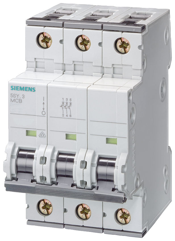 SIEMENS 5SY7310-8CC Miniature circuit breaker 400 V 15kA, 3-pole, D, 10 A