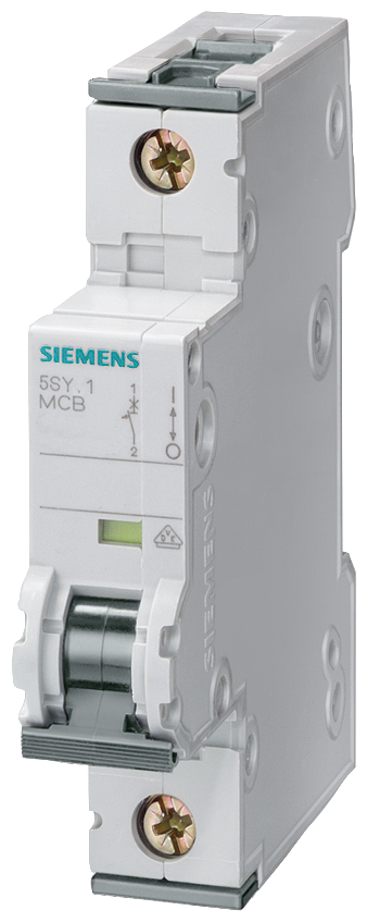 SIEMENS 5SY4110-8 Miniature circuit breaker 230/400 V 10 kA, 1-pole, D, 10 A, D=70 mm